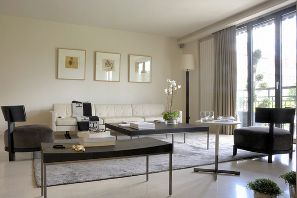 Một thiết kế ghế sofa bọc vải khá lạ mắt phòng khách