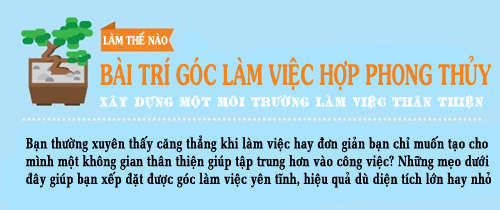 bài trí bàn làm việc