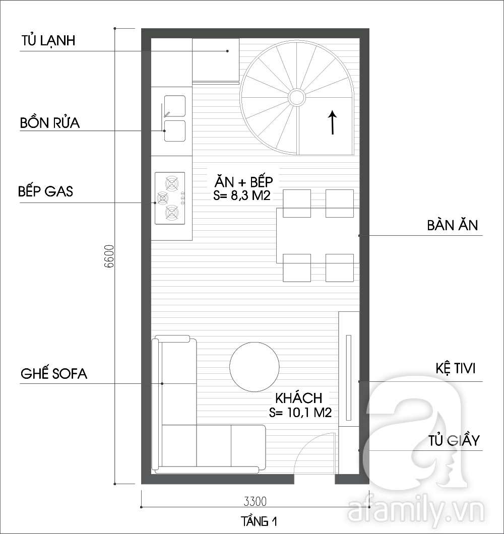 thiết kế nhà ống