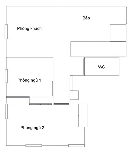 căn hộ 46m2