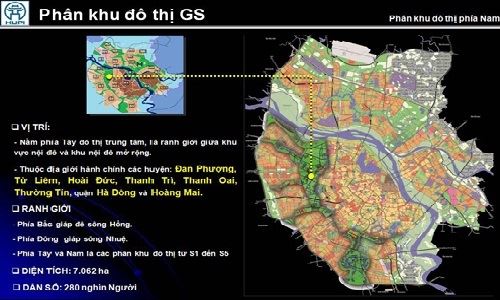 Hà Nội duyệt quy hoạch Phân khu đô thị GS tỷ lệ 1/5.000