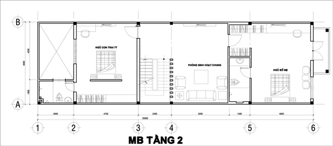 thiết kế nhà 3 tầng