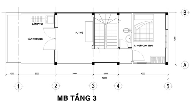 thiết kế nhà ống