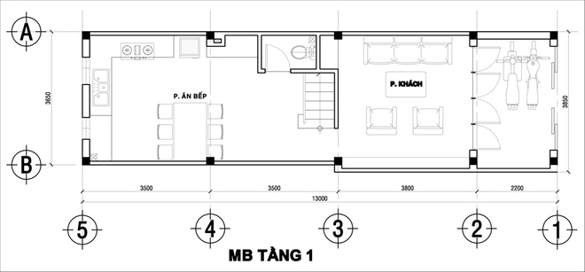 thiết kế nhà ống