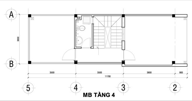 thiết kế nhà ống