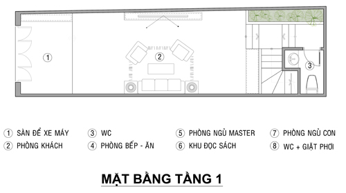 thiết kế nhà ống 3 tầng