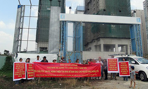 khách mau chung cư Petro Vietnam Landmark đòi nhà