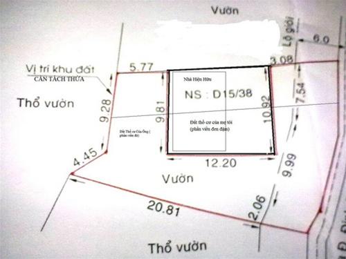 diện tích tối thiểu tách thửa