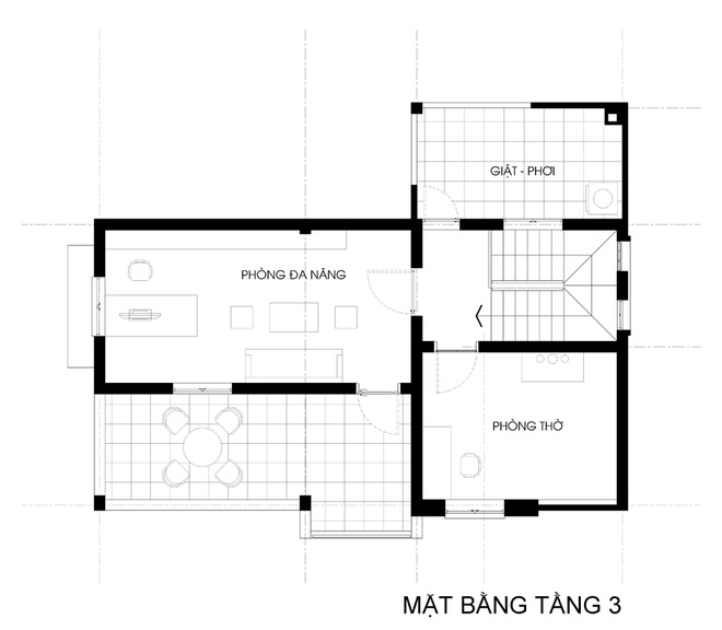 Bản vẽ mặt bằng tầng 3