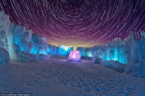 Công ty Ice Castles (Mỹ) đã thiết kế và xây dựng nên công trình ấn tượng này. kiến trúc độc lạ