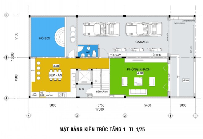 tư vấn thiết kế nhà 5 tầng