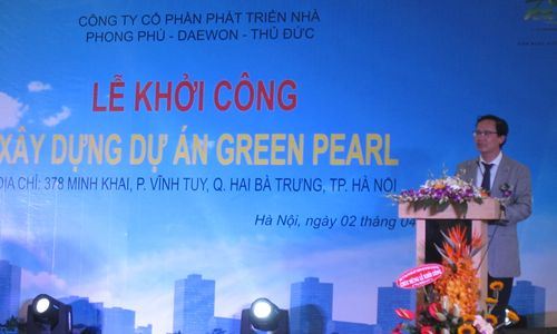 Hà Nội: Khởi công dự án Green Pearl 378 Minh Khai