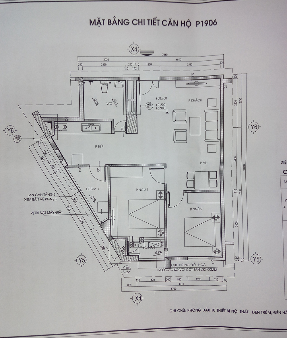 cải tạo căn hộ 73m2