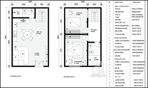 mặt bằng thiết kế 