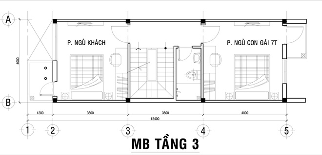 nhà ống 3 tầng