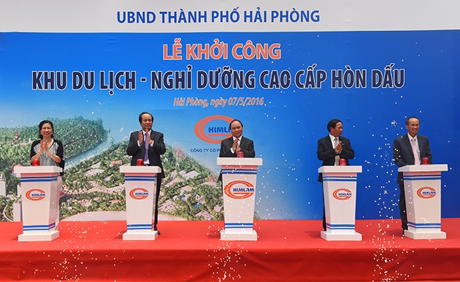 Hải Phòng: Khởi công Khu du lịch Hòn Dấu