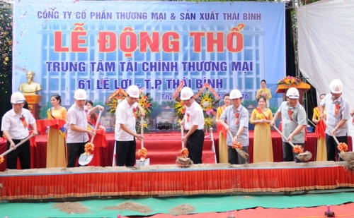 Thái Bình: Động thổ xây dựng Trung tâm tài chính, thương mại