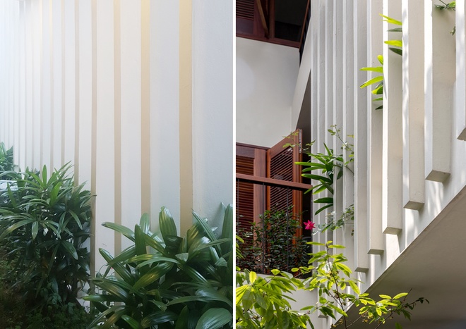 Thiết kế hệ thống lam chớp vừa tạo sự riêng tư cho người sống trong nhà vừa tạo điểm nhấn về mặt thị giác. hệ thống lam chớp