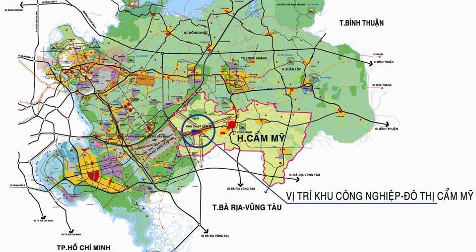 Đồng Nai duyệt quy hoạch Khu công nghiệp Cẩm Mỹ