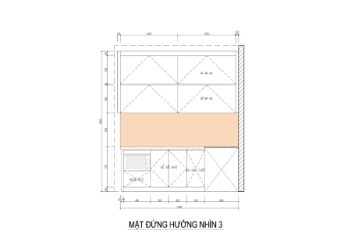 bếp ăn nhà liên kế bếp hiện đại