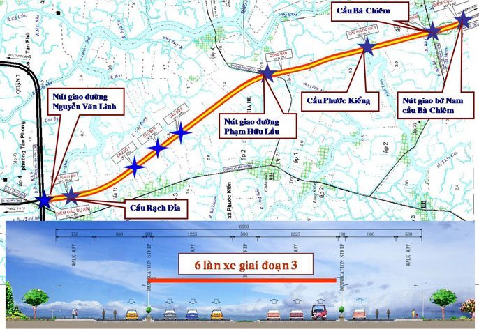 Tp.HCM chấp thuận đầu tư trục đường Bắc - Nam và KĐT Hiệp Phước