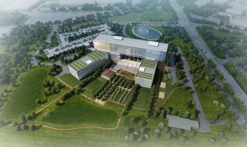 Tòa nhà dự kiến sẽ đạt được chứng nhận bền vững LEED Platinum. tòa nhà đẹp