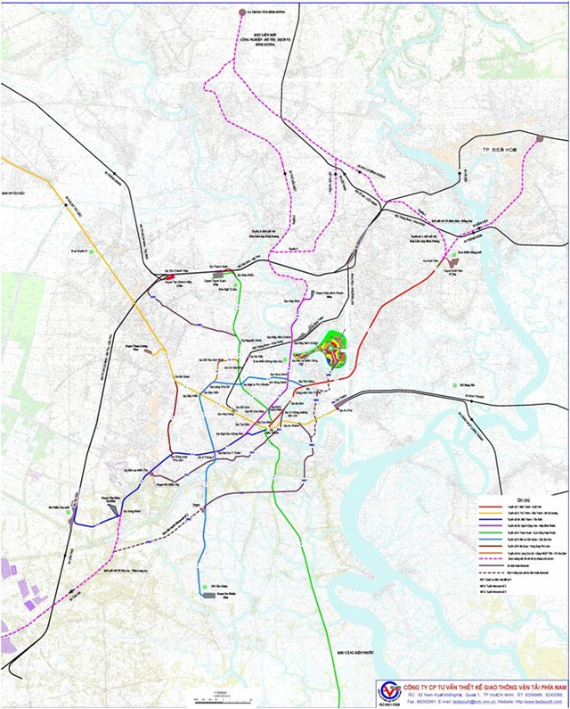 Quy hoạch hệ thống metro tại Tp.HCM