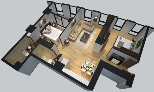 Tư vấn cải tạo căn hộ 86m2 theo phong cách hiện đại