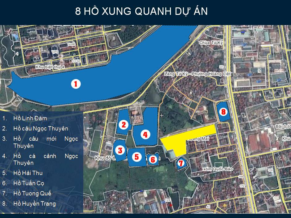 Hồ điều hòa gần dự án