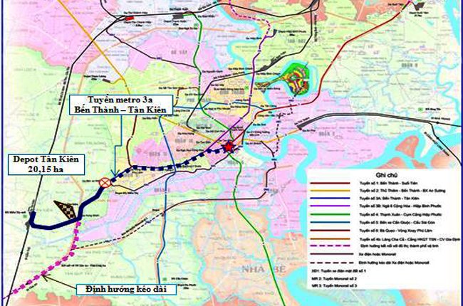 Tp.HCM: Đề xuất vay vốn ODA để làm tuyến metro số 3a
