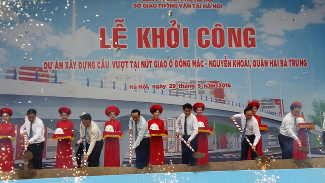 Hà Nội khánh thành cầu vượt Ô Đông Mác - Nguyễn Khoái