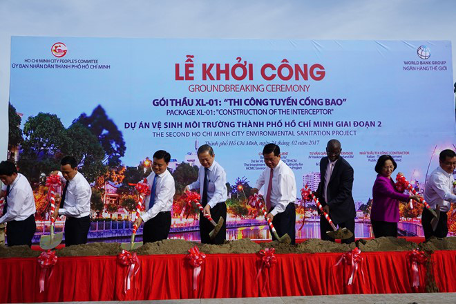 Tp.HCM: Khởi công tuyến cống bao dự án Vệ sinh môi trường thành phố