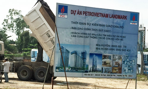 Tp.HCM: Phong tỏa dự án PetroVietnam Landmark của PVCLand