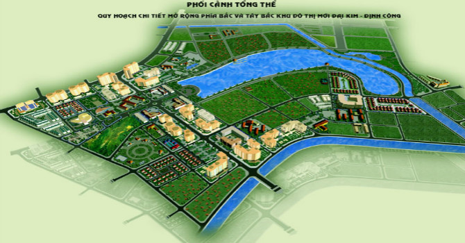 Hà Nội duyệt quy hoạch mở rộng phía Bắc, Tây Bắc KĐTM Đại Kim - Định Công