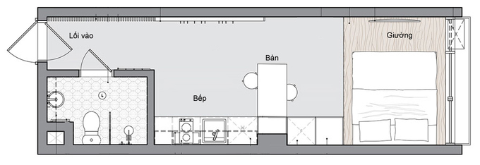 căn hộ 23m2