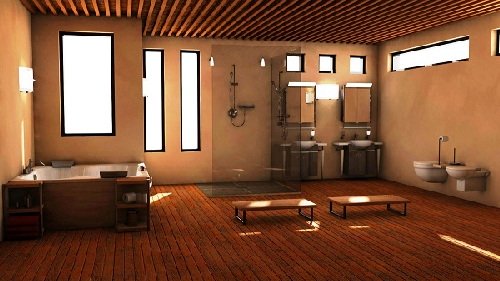 phòng tắm đã trở thành spa tại gia