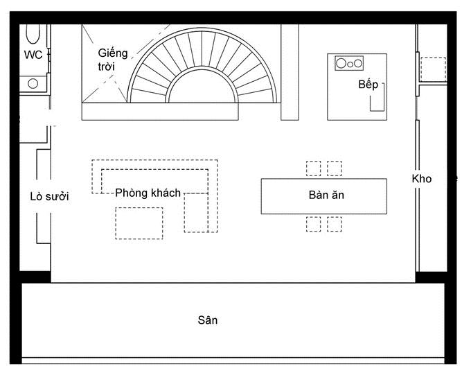 Mặt bằng tầng 2