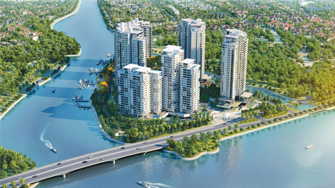 Vị trí giao thông của cầu qua đảo Kim Cương