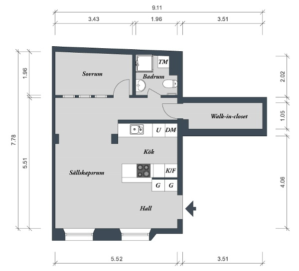 căn hộ 47m2