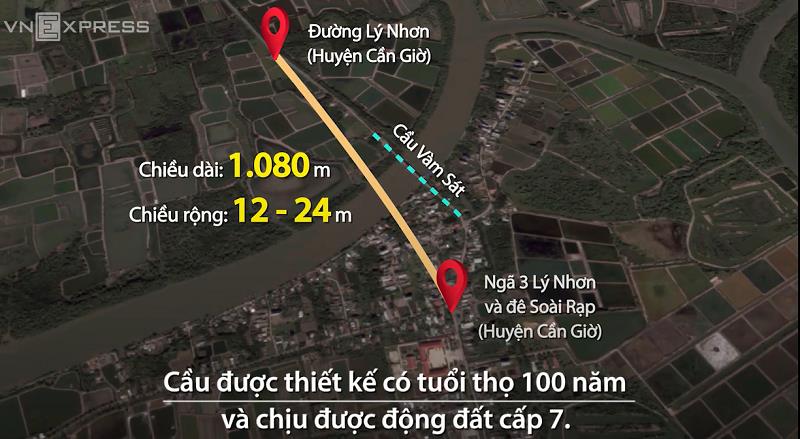 Tp.HCM: Khởi công xây dựng cầu Vàm Sát 2 huyện Cần Giờ