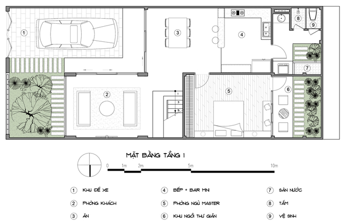 Tư vấn thiết kế nhà 2 tầng, 3 phòng ngủ với chi phí tối giản