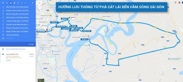 lộ trình cầu qua đảo kim cương