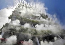 Tòa nhà Trung Quốc sở hữu hệ thống phun sương thông minh