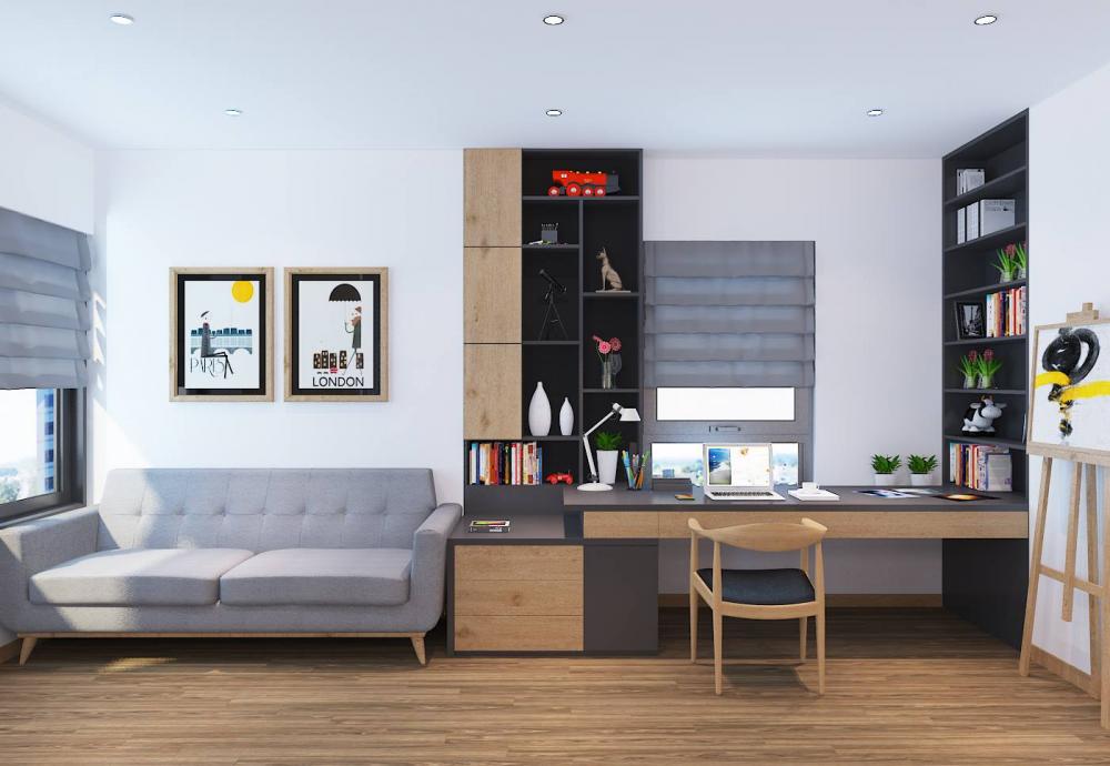 Thiết kế nội thất hiện đại cho căn hộ 75m2 với 200 triệu đồng