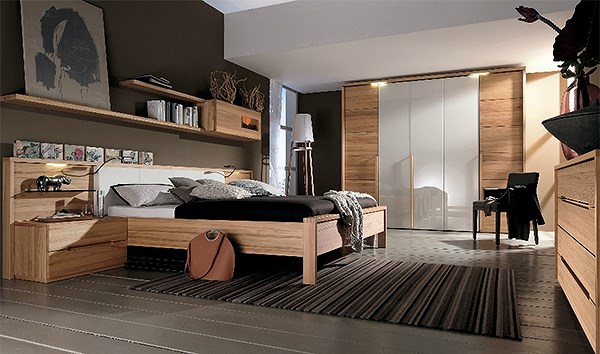 Phòng ngủ thiết kế nội thất gỗ ấm áp