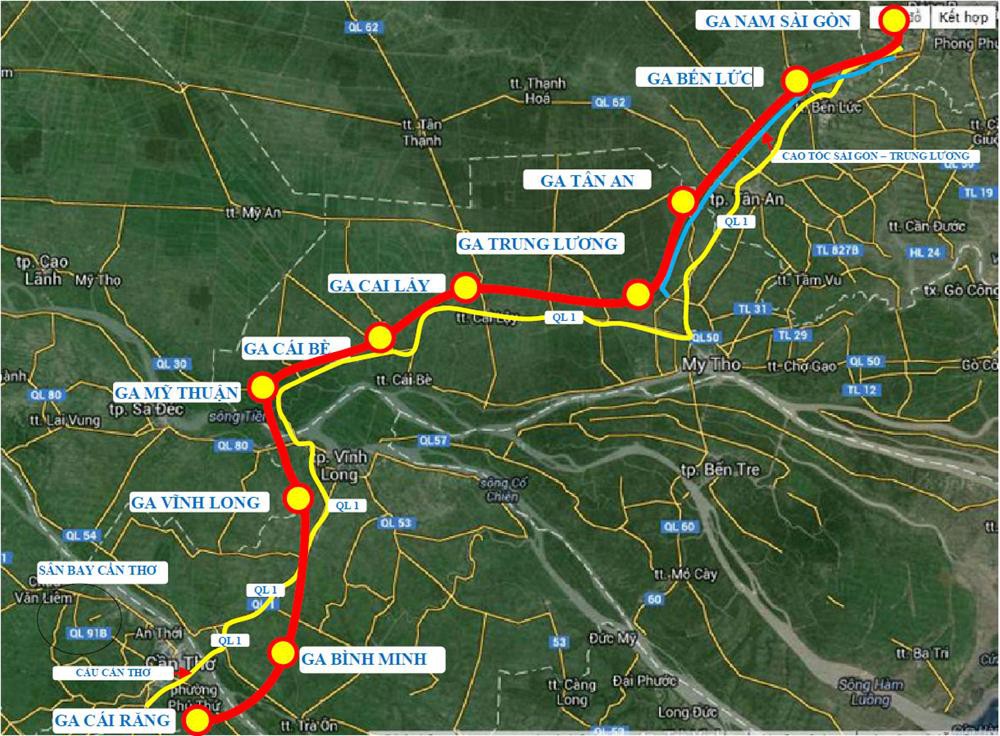 UBND Tp.HCM đề xuất đầu tư dự án đường sắt Tp.HCM - Cần Thơ
