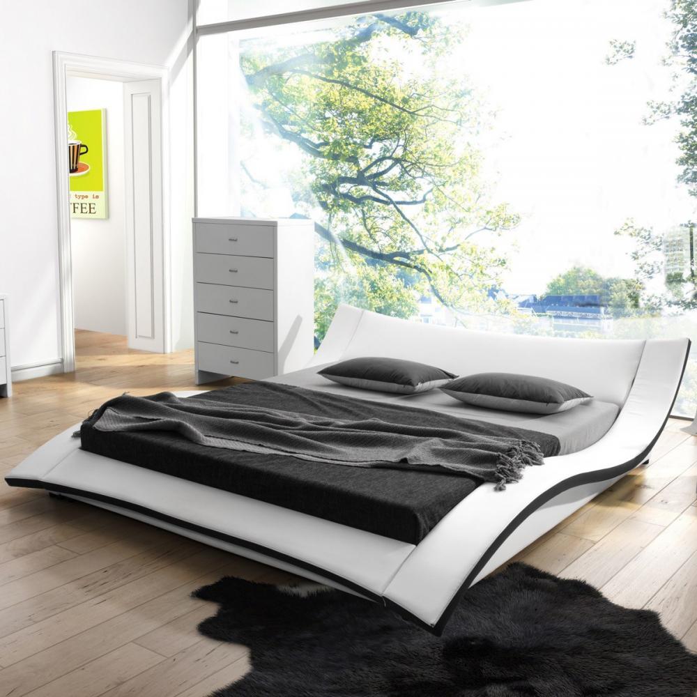 ​Giường viền cong với tạo hình hiện đại và nghệ thuật khiến phòng ngủ trở nên độc đáo hơn