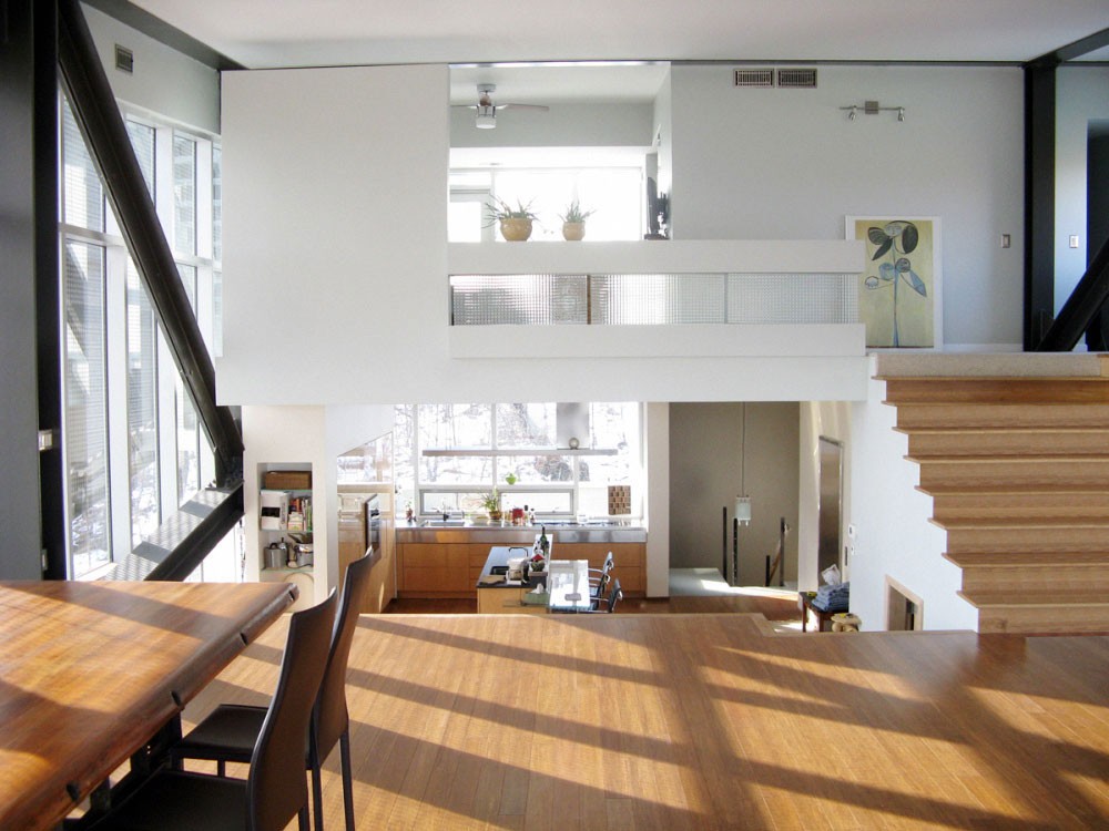 Thiết kế lệch tầng phù hợp với những ngôi nhà có chiều sâu hạn chế