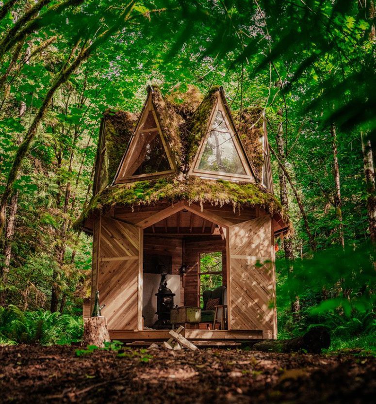 Ngôi nhà cabin nhỏ xinh đẹp như trong chuyện cổ tích