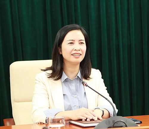 Phó Tổng giám đốc NHCSXH, bà Trần Lan Phương